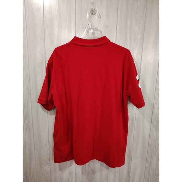 US Polo Assn Big Pony Logo Polo Shirt Size Size L Red Preppy Equestrian Casual - Picture 3 of 6
